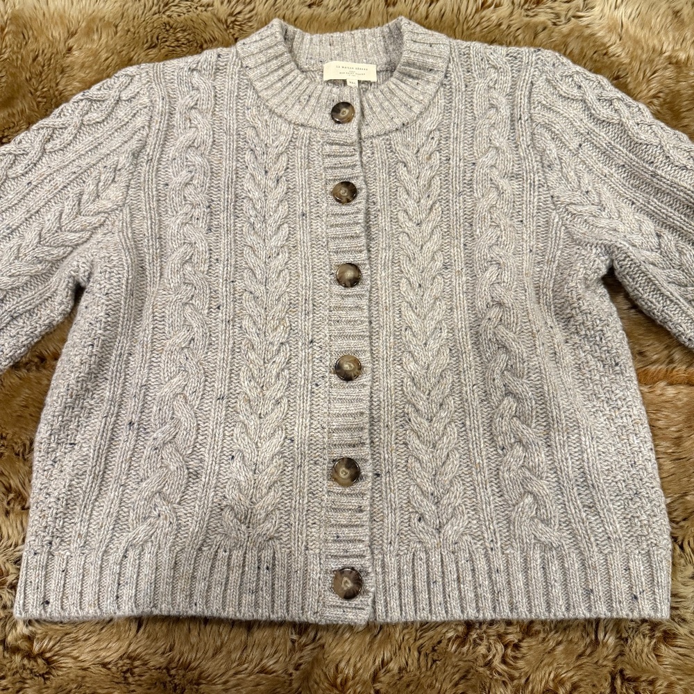 Sezane Andina Jumper Ecru Chiné - Size XXL